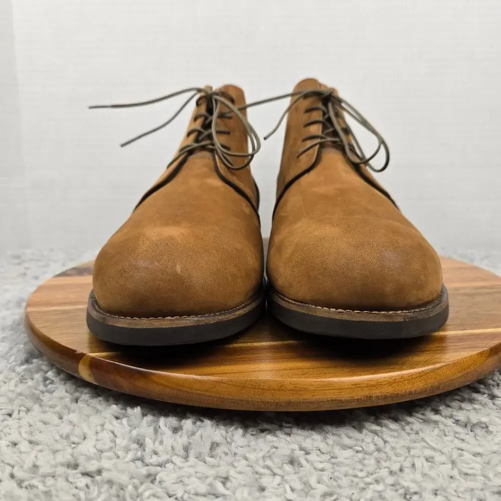 Nisolo Mens 13 Everyday Chukka Brown Leather Casual Lifestyle Daily Ankle Boot